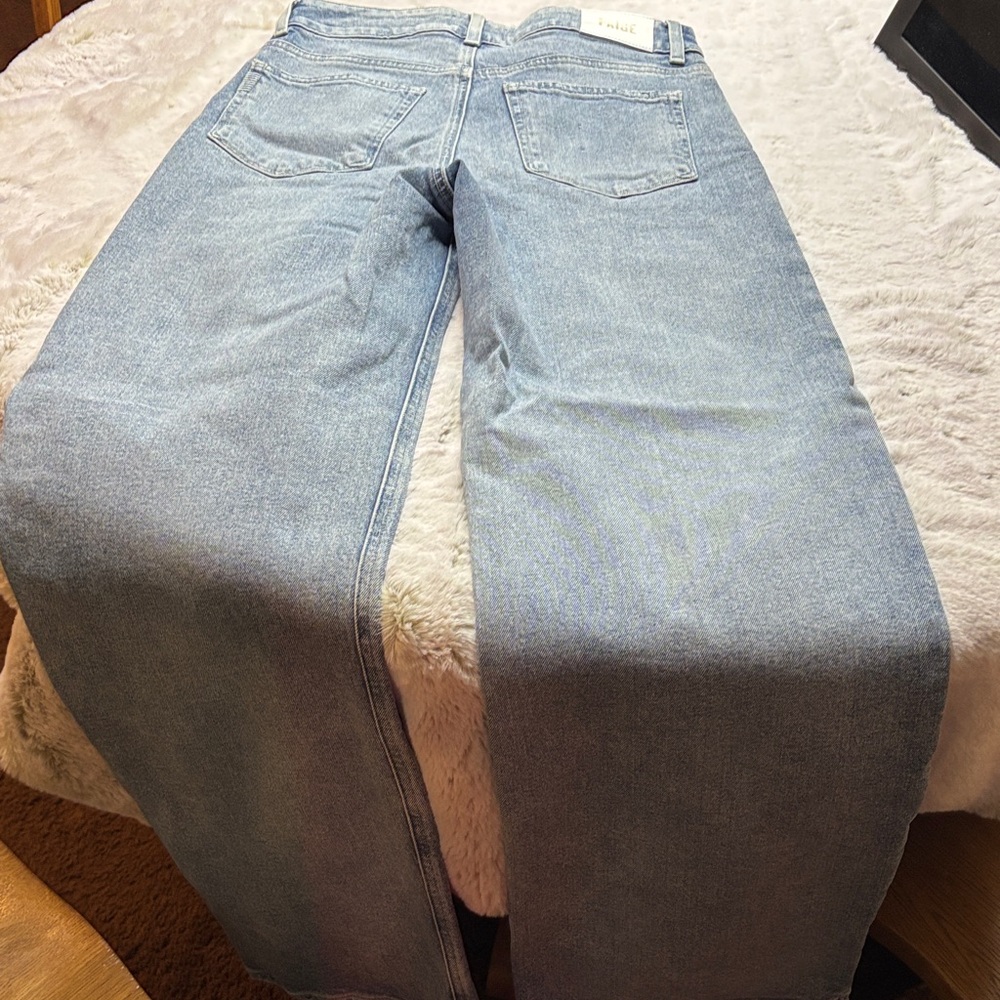 PAIGE Light Blue Flare & Wide Leg Jeans - Picture 5 of 5